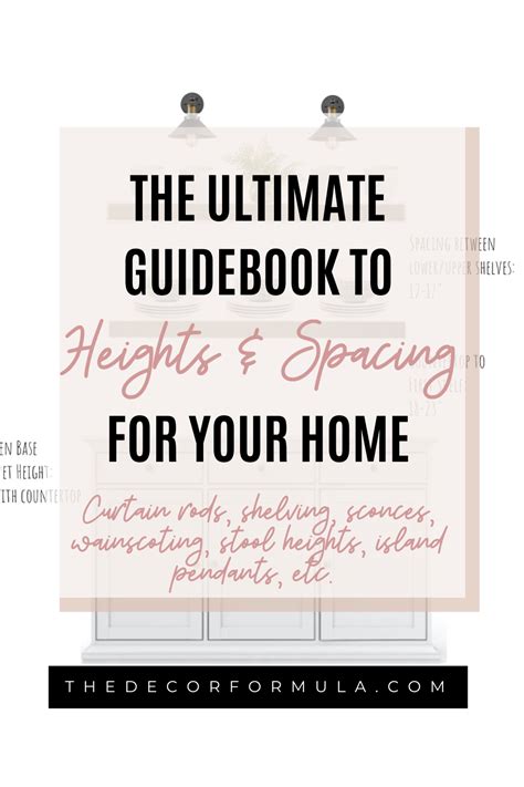 A Guidebook To Heights Spacing For Your Home Artofit