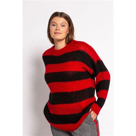 Pull Rayures Rouge Studio Untold La Redoute