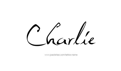 Charlie Name Tattoo Designs