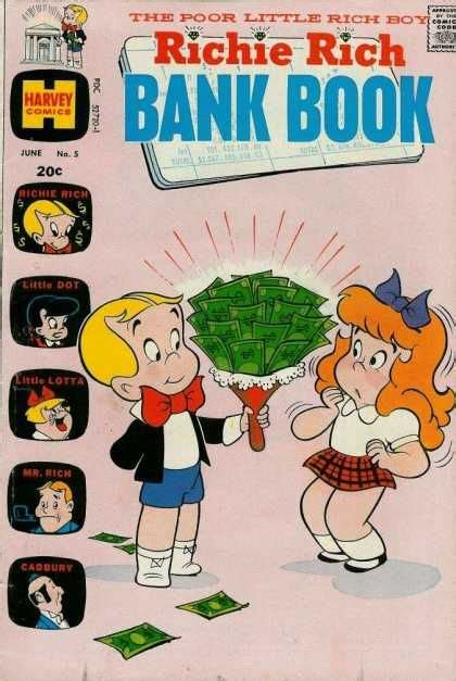 Richie Rich Bank Book Covers Richie Rich Richie Rich Comics Comics