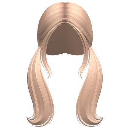 Long Preppy Sleek Curled Pigtails Blonde Roblox