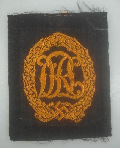 Worldwarcollectibles German Drl Cloth Sports Badge