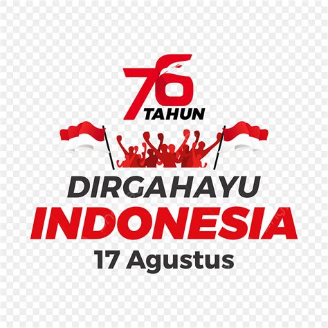 Letras De Dirgahayu Republik Indonesia PNG 17 De Agosto De 2021