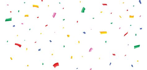 Colorful Confetti And Tinsel Explosion On A White Background