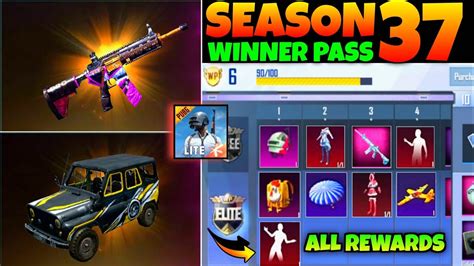 Pubg Lite Season 37 Winner Pass Pubg Lite Season 37 WP 1 To 30 Pubg