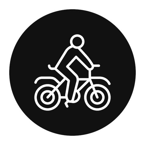 Premium Vector Cycling Person Vector Illustration