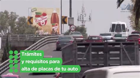 Trámites y requisitos para alta de placas de tu auto YouTube