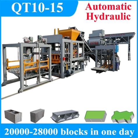 Qt Automatic Hydraulic Concrete Solid Hollow Block Making Machine