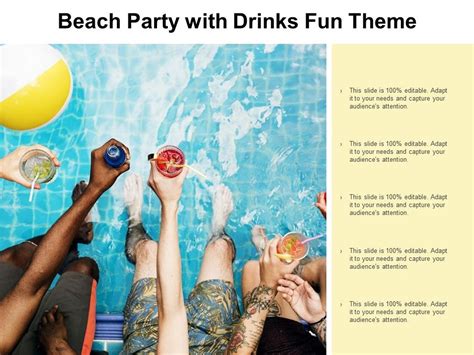 Beach Party With Drinks Fun Theme Ppt Powerpoint Presentation Outline ...