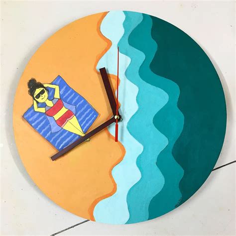 Wall Clock Acrylic Painting #3 on Behance