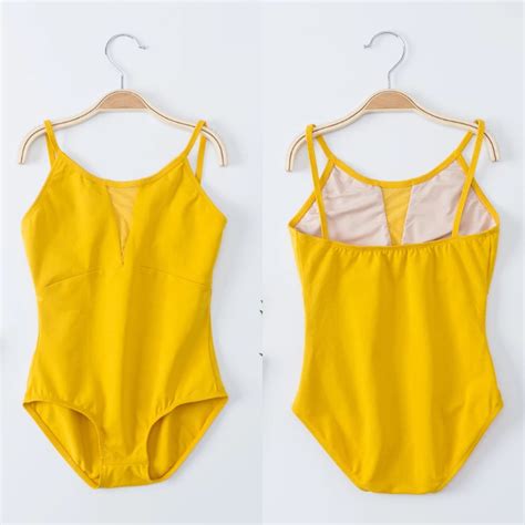 New Mustard Yellow Camisole Soft Leotard Dance Ballet Leotard Etsy