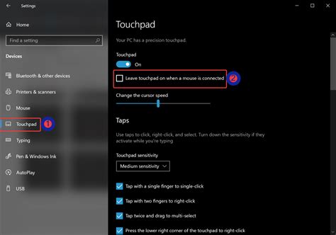 How To Disable Touchpad When You Connect A Mouse To Your Windows Or