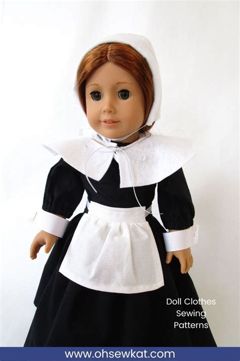 Easy Doll Craft: Make a Pilgrim Hat & Collar – Oh Sew Kat!