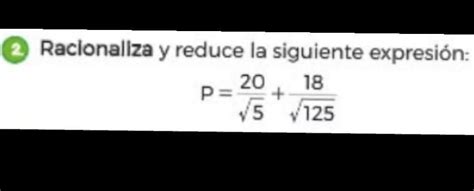 Ay Denme Xfavor Es Lgebra Tema Radiaci N Y Racionalizaci N Xfavor