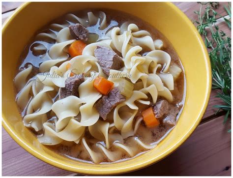 Beefy Noodle Soup Recipe Julias Simply Southern