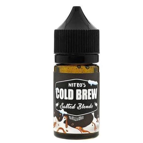 Nitro S Cold Brew Salts Vanilla Bean 30ml Nic Salt Vape Juice 25MG