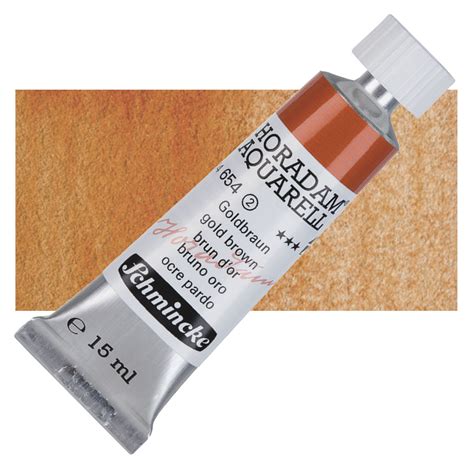 Schmincke Horadam Aquarell Artist Watercolor Gold Brown 15 Ml Tube