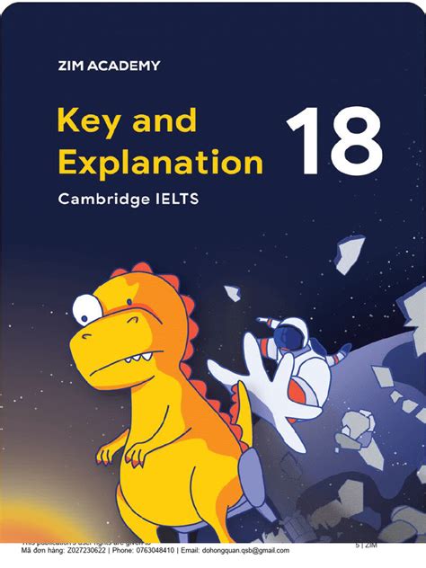 Cambridge English IELTS 18 – Key and Explanation | PDF