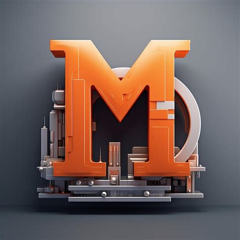 Premium Photo 3d Letter M Logo