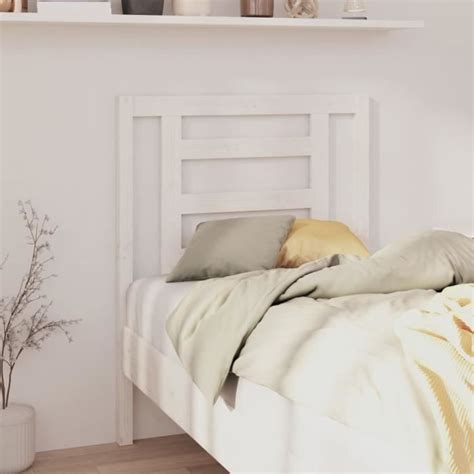 Drfeify Tête de lit Blanc 81x4x100 cm Bois massif de pin A818796 106976