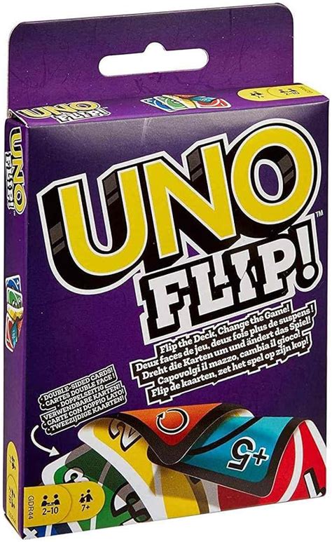 Uno Flip Jeu De Cartes Familial Avec Cartes Dans Une Bo Te De