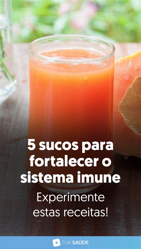 5 sucos para fortalecer o sistema imunológico | Receita de sucos, Sucos ...