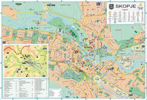 Skopje Tourist Map - Skopje Macedonia • mappery