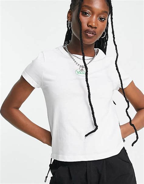 Exclusivité Asos Vans Oval T Shirt Effet Rétréci Blanc Asos