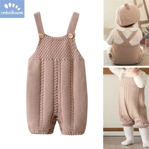 2019 Winter Autumn Baby Jumpsuit Rompers Newborn Cotton Knitted Wool