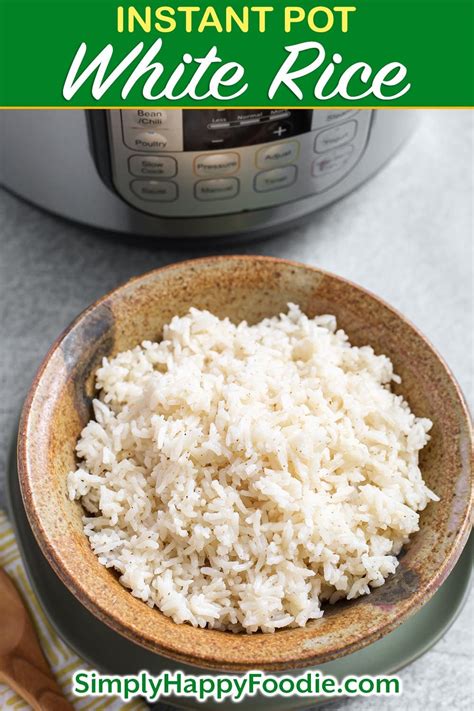 √ Instant Pot Long Grain White Rice