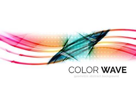 Abstract Color Wave Design Element Background Energy Element Smoke