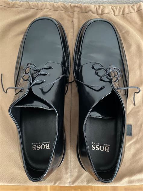 Hugo Boss Leder Schuhe Anzug Schwarz Herren Gr Sse Kaufen Auf