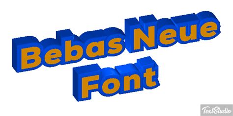 Bebas Neue Font Font Animated  Logo Designs