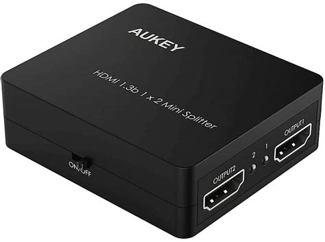 Aukey Hdmi Splitter Full Hd P Hdmi Splitter Schwarz Saturn