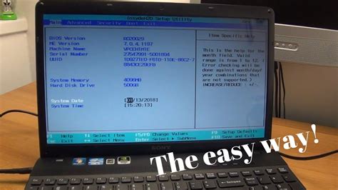 How To Enter The BIOS On Most Sony Vaio Laptops The Easy Way YouTube