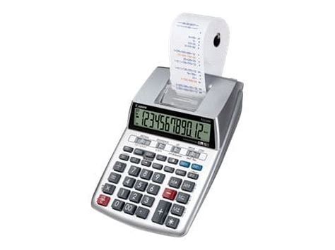 Canon P Dhv Double Check Printing Calculator With Ac Adapter Black