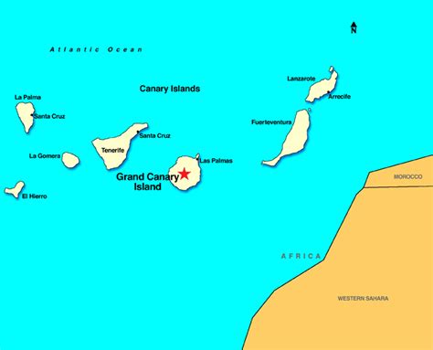 Islas Canarias Mapa Imagen