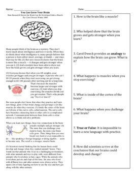 You Can Grow Your Brain Scaffolded Reading By William Pulgarin