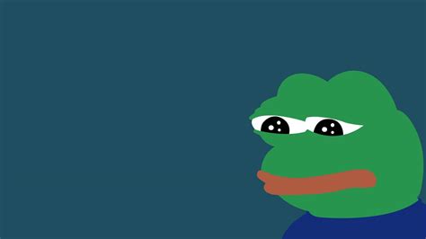 Download Minimalist Sad Meme Pepe Wallpaper | Wallpapers.com