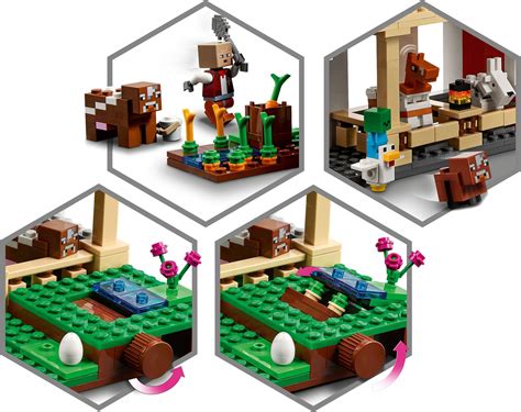 LEGO Minecraft The Red Barn Farm Animals Toy - Imagination Toys