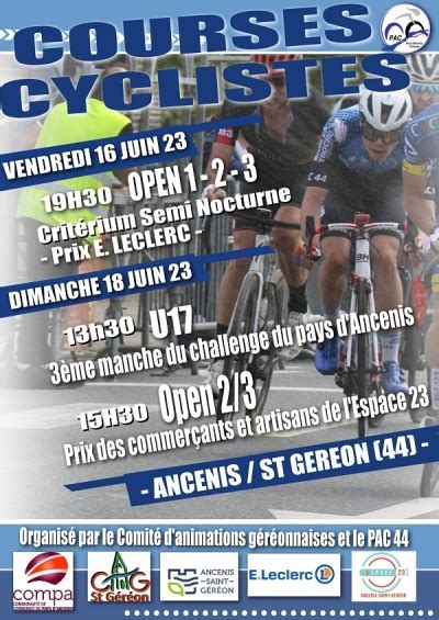 Ancenis St G R On Velo Ouest Actu Cyclisme Pays De La Loire