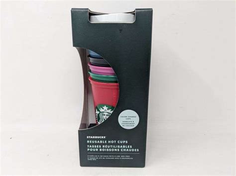 Starbucks Reusable Hot Cups Color Change Cups Cups Fl Oz Each With Lids Dutch Goat
