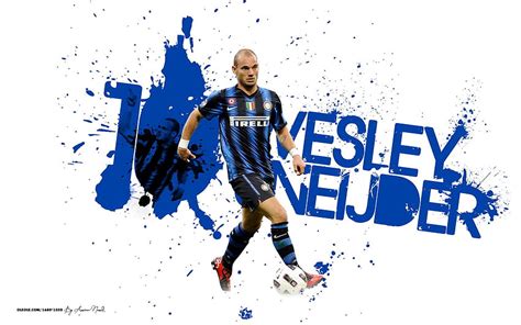 Wesley Sneijder Inter Milano Adidas Originals En D Background