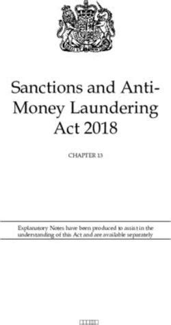 Sanctions And Anti Money Laundering Act Explanatory