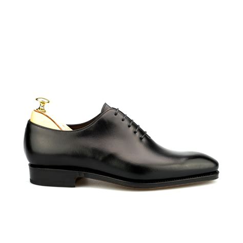 Wholecut Oxfords In Black Calf Carmina