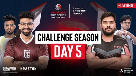 ESL Snapdragon BGMI Pro Series 2024 Challenge Season Day 5 Teams Map