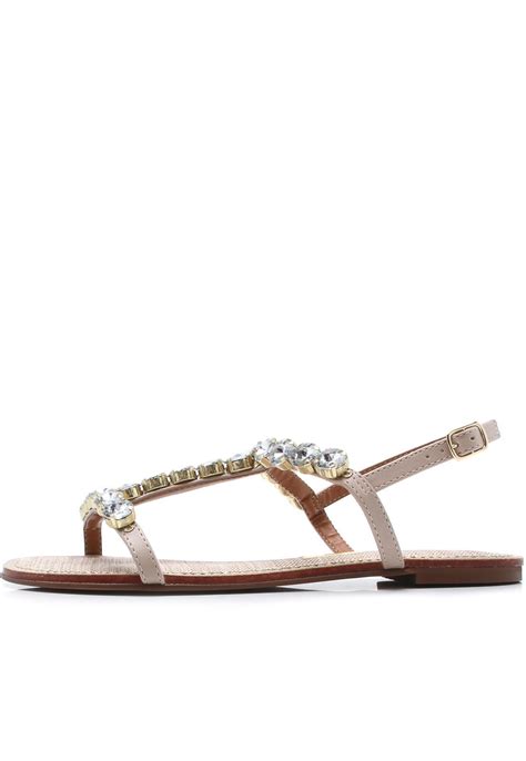 Sand Lia Rasteira Santa Lolla Pedraria Nude Compre Agora Dafiti Brasil