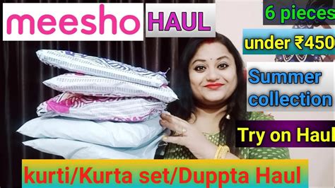 Meesho Kurti Haul Starting From Rs Tryon Meesho Kurti Kurta Set