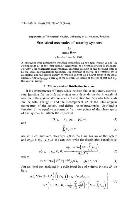 PDF Statistical Mechanics Of Rotating Systems DOKUMEN TIPS