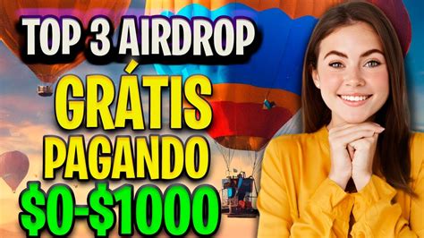 Airdrop Gratis Pagando Na Hora I Gr Tis Muito F Cil Youtube